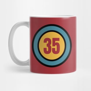 The Number 35 - thirty five - thirty fifth - 35th Mug